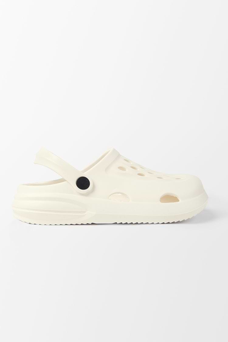 Sandalias de cocodrilo blancas para el ocio