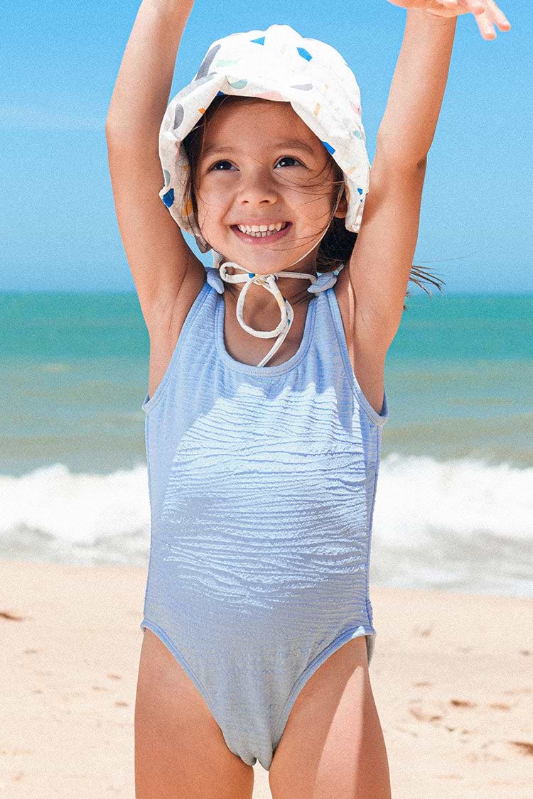 Mini Bañador para chicas con estampado de cebra