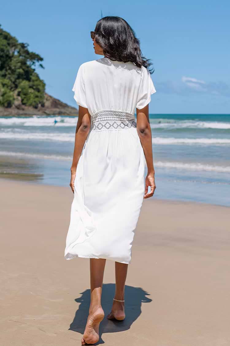 Cover Up Escote pronunciado Frente abierto