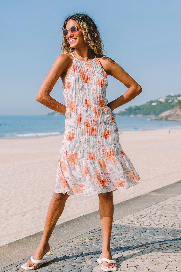 Vestido en forma de A Escote halter