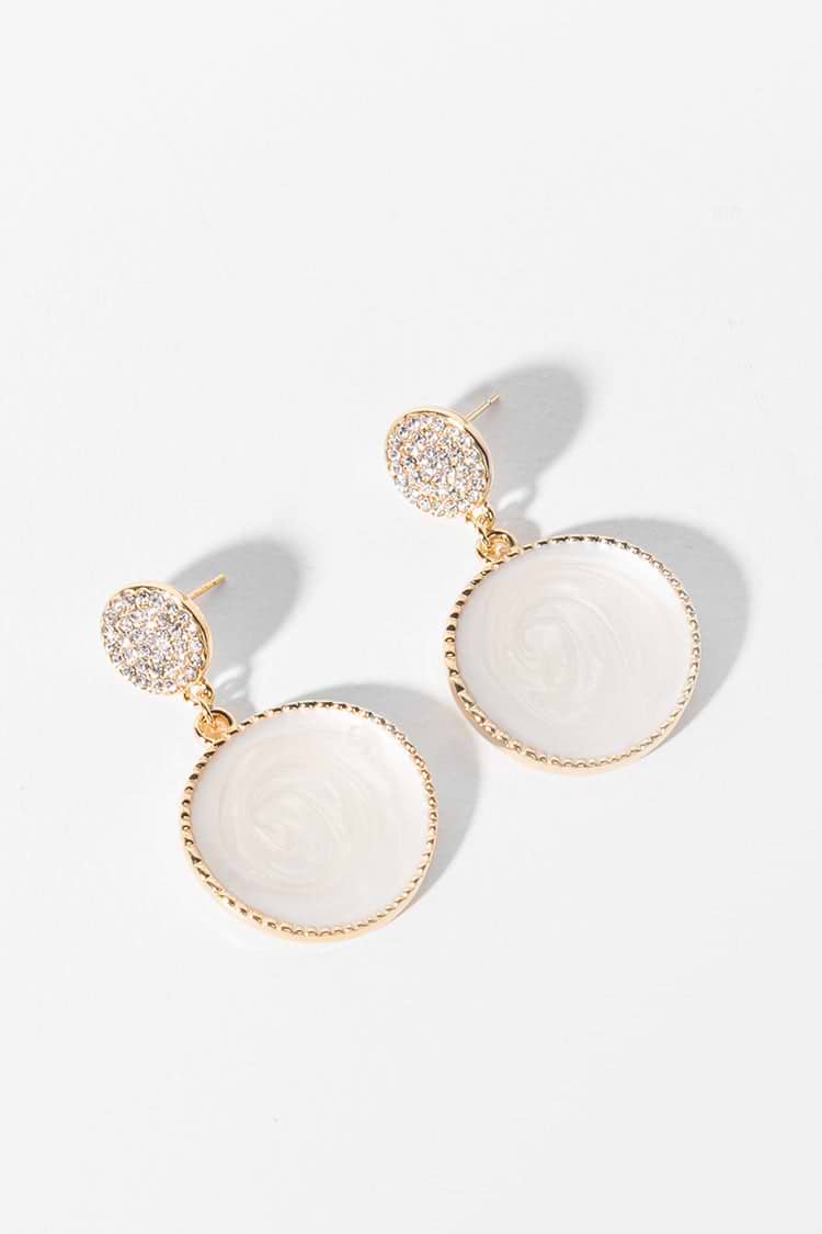 Pendientes mármol geométricos y minimalistas