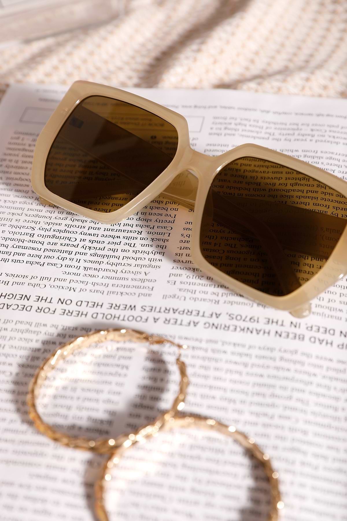 Gafas de sol oversized marrón