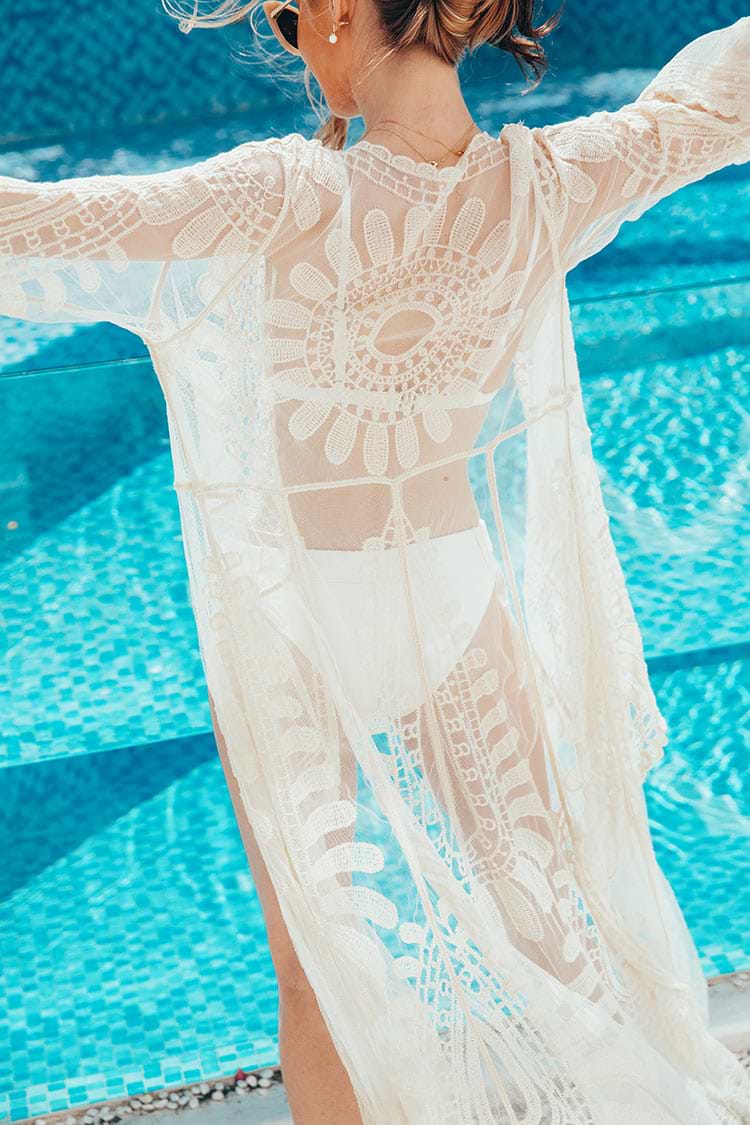 Liberty Cover Up con frente abierto y mangas largas