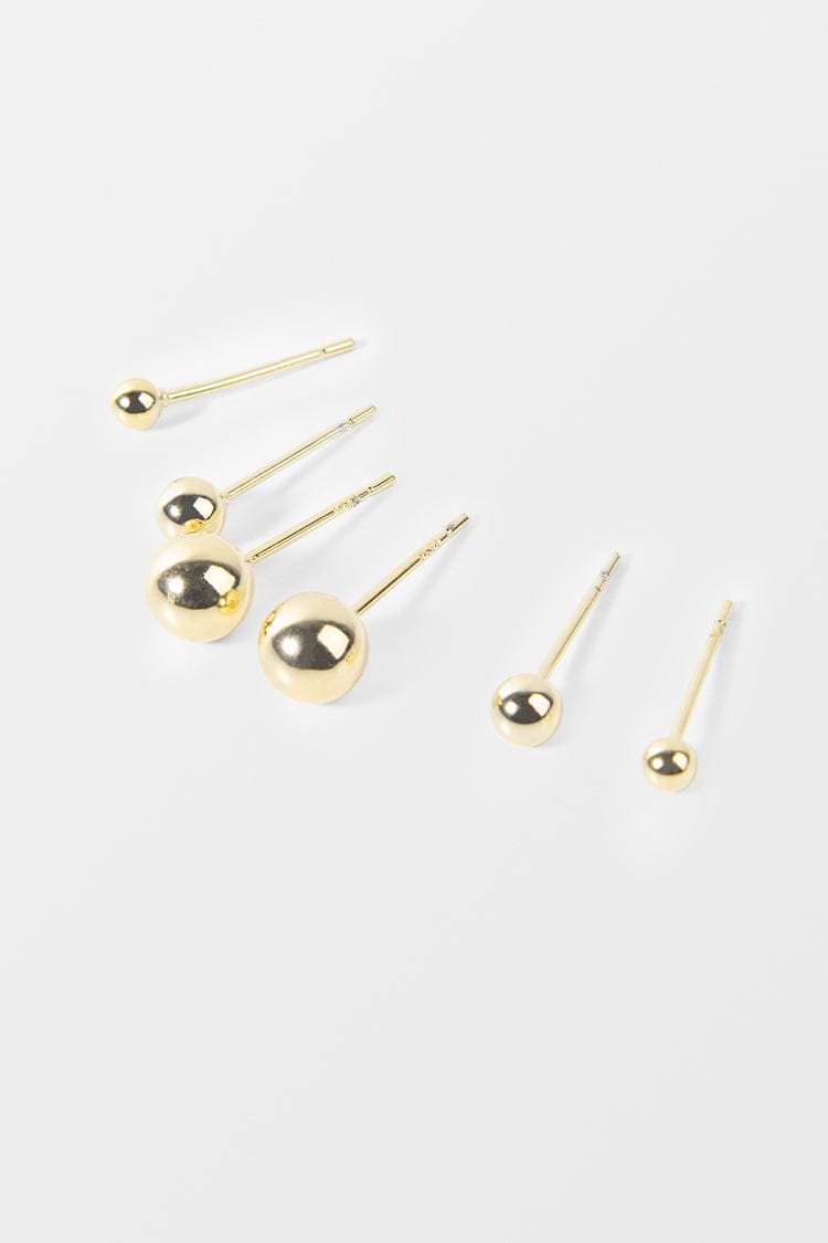 Pendientes oro geométricos y minimalistas de cobre