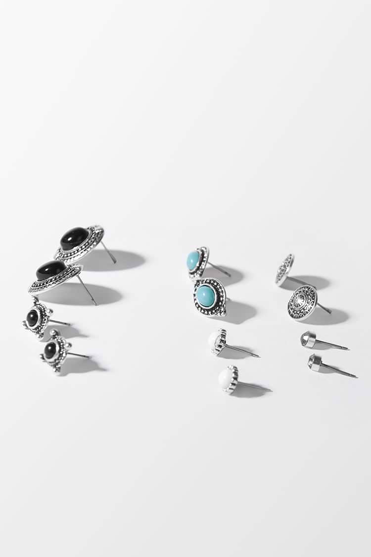 Pendientes de aleación geométricos