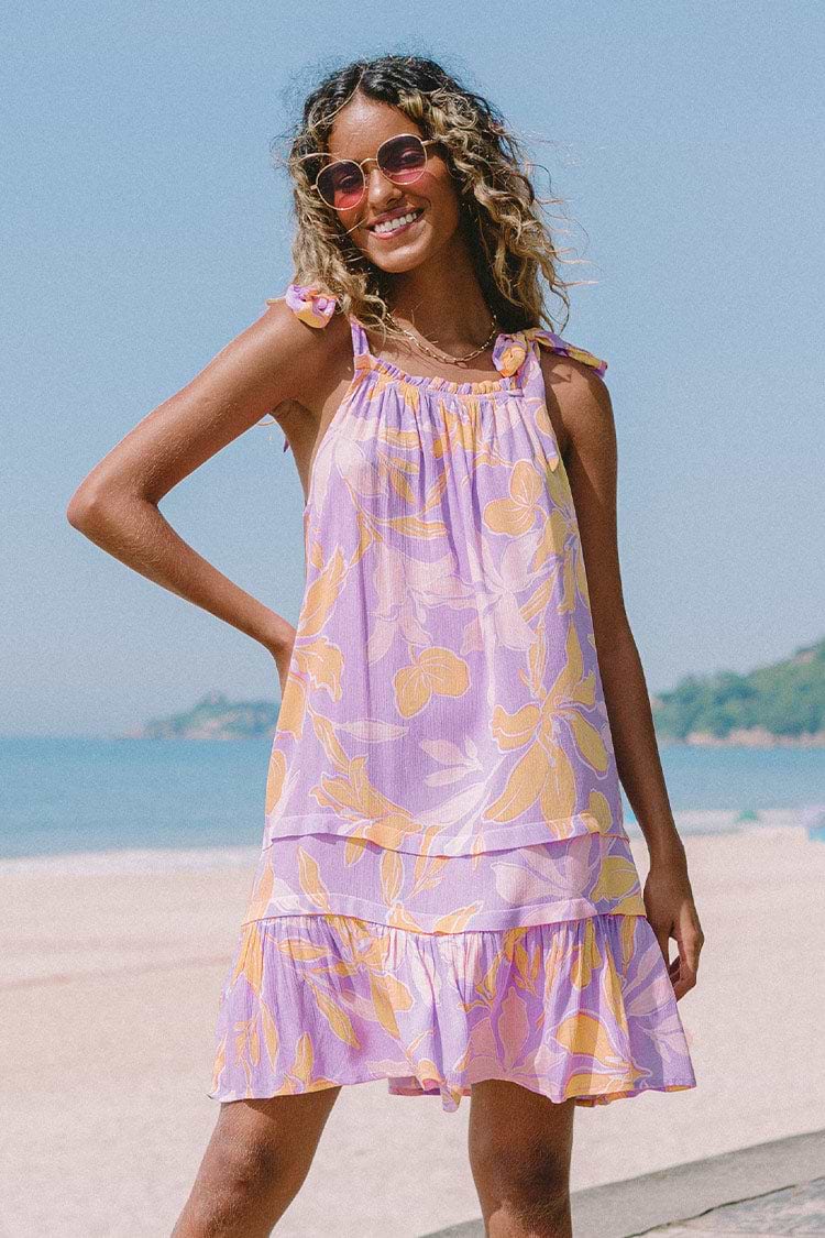 Vestido en forma de A Mini length Cintura suelta