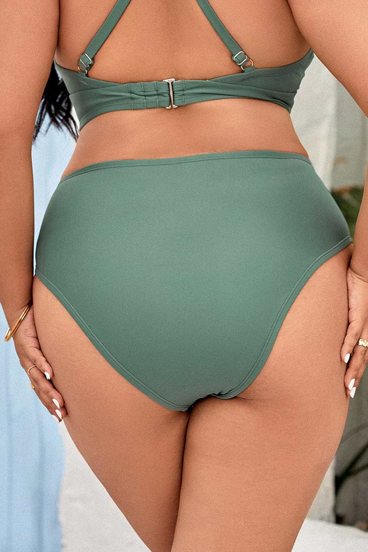 Bas de bikini cheeky taille haute