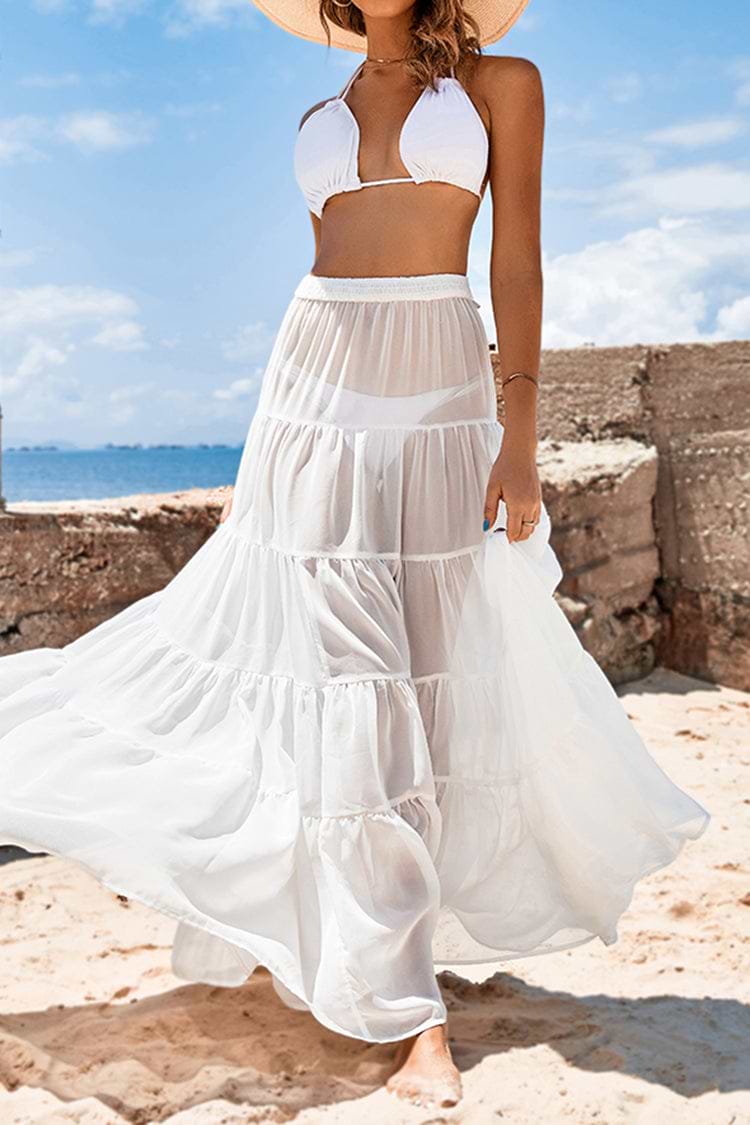 Cover Up Maxi con cintura elástica