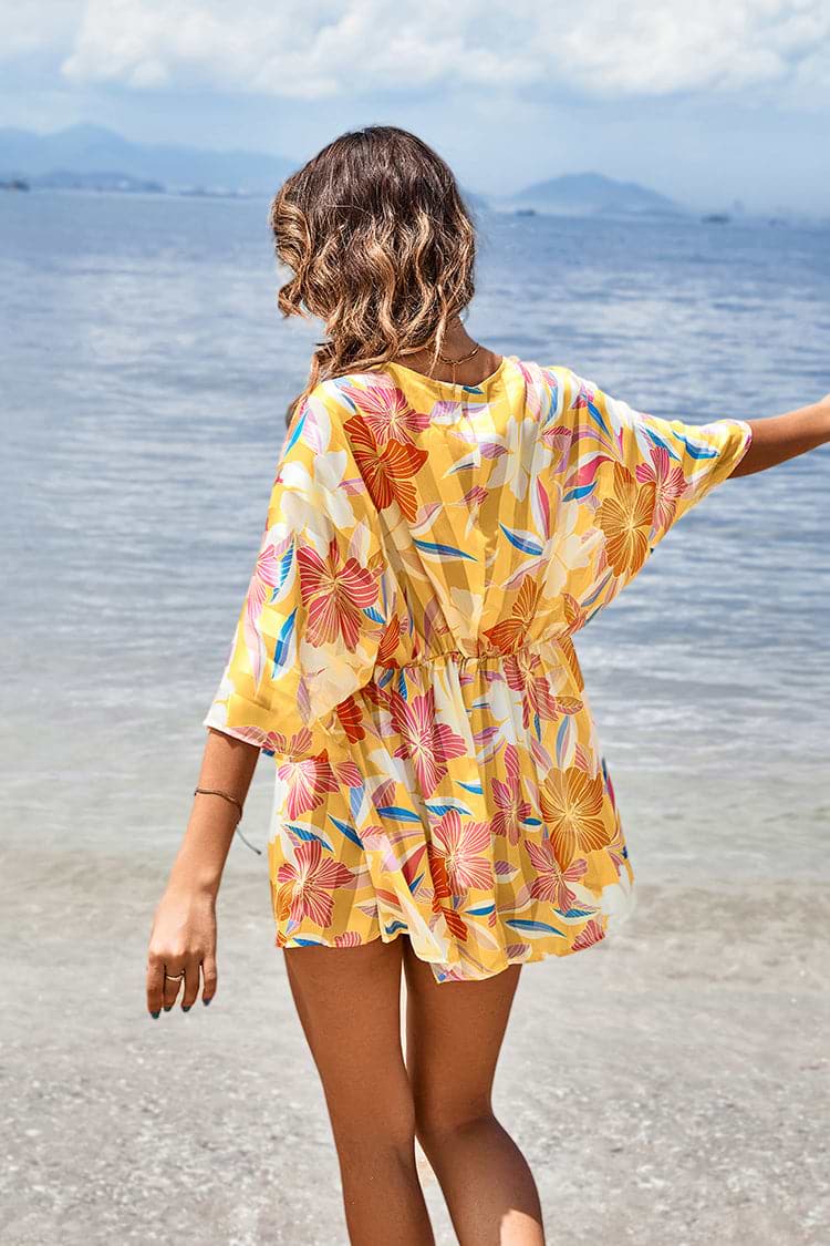 Malina Plunge Tie Short Cover Up