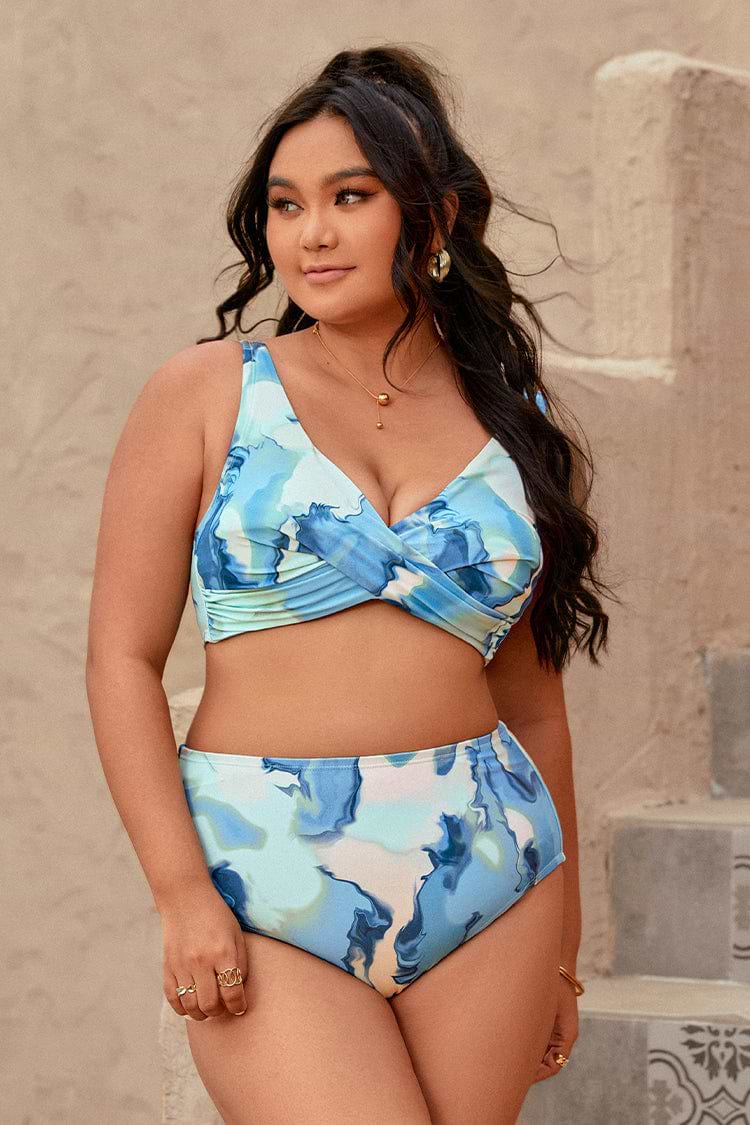 Bikini grande taille à bretelles réglables
