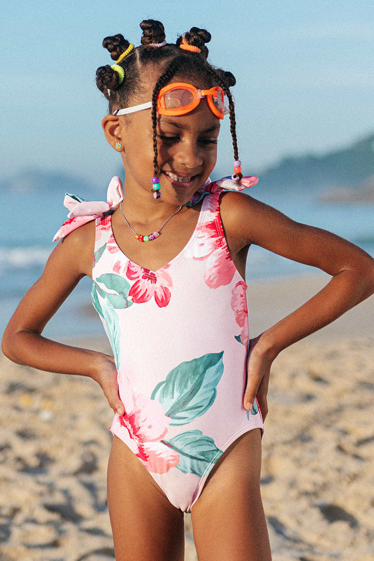Wild Ronarce Girls Swim One Piece Swimsuit