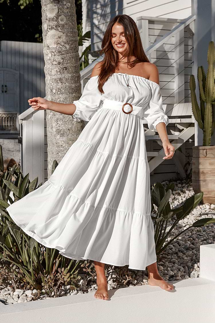 Schulterfreies Pull Over-Kleid