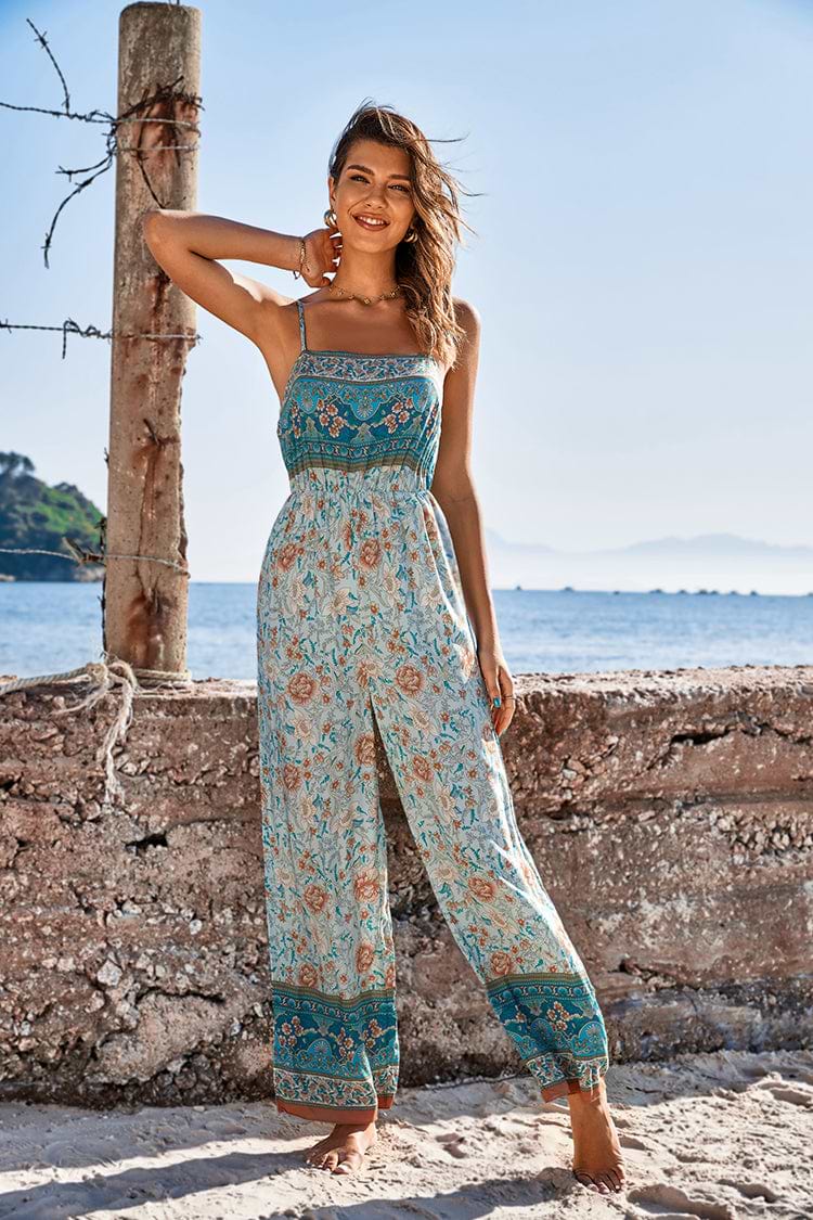 Malai Elastic Waist Boho Jumpsuit