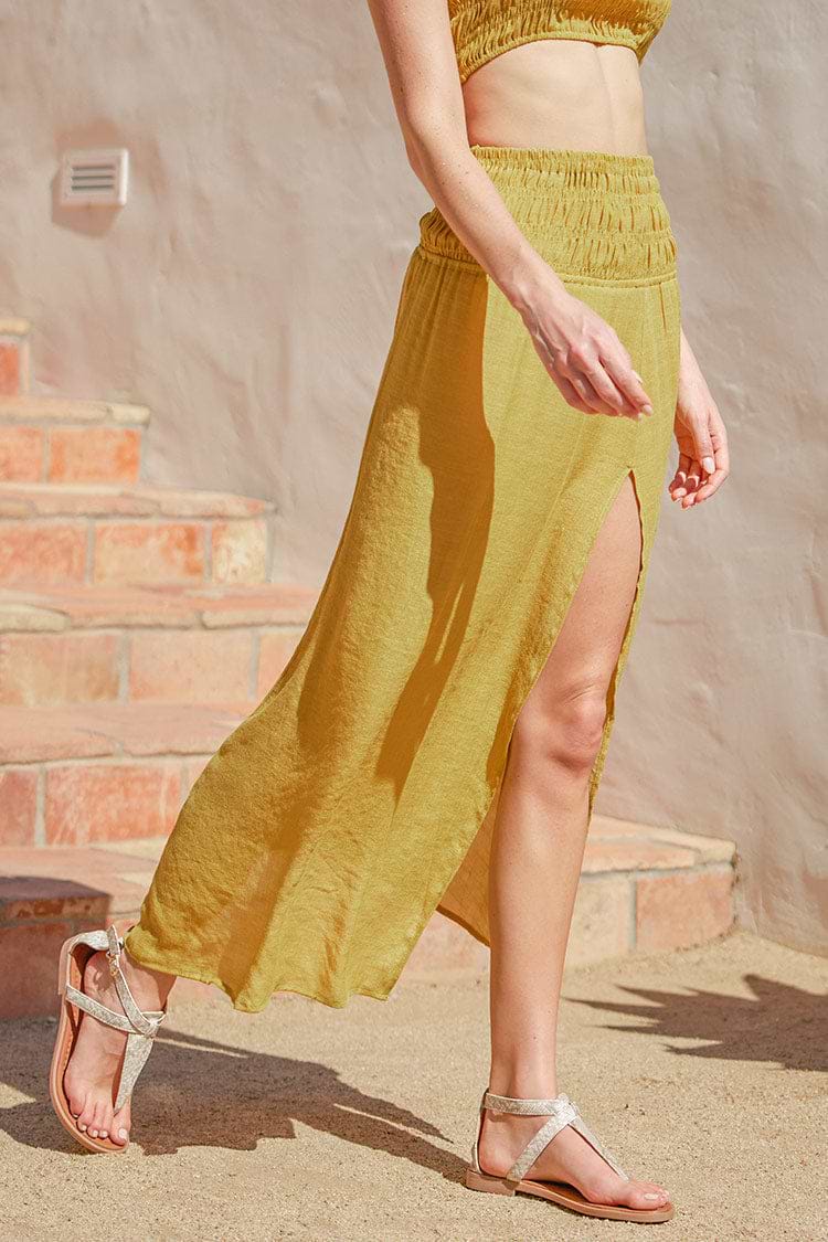 St. Tropez Mustard Tea Length Cover Up
