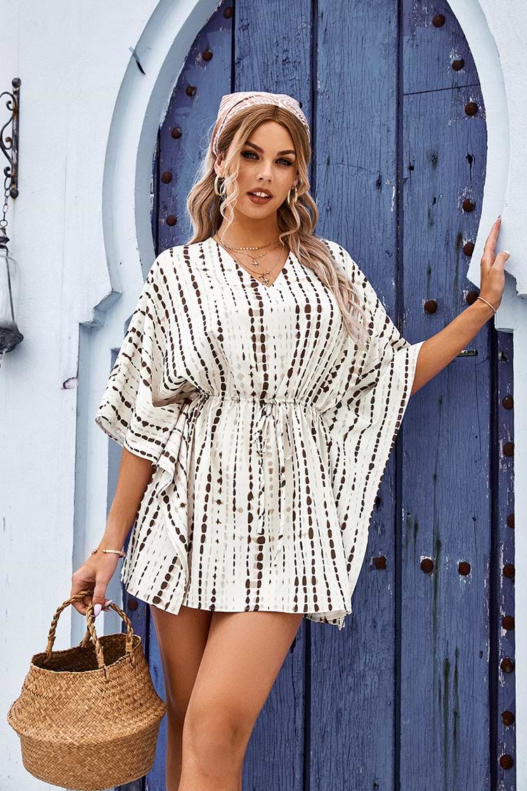 Overall mit V-Ausschnitt und Dolman-Ärmeln