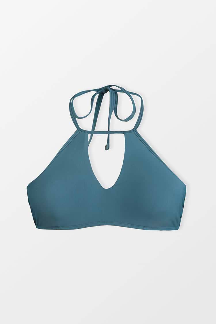 Sunbeam Keyhole High Neck Back Hook Bikini Top