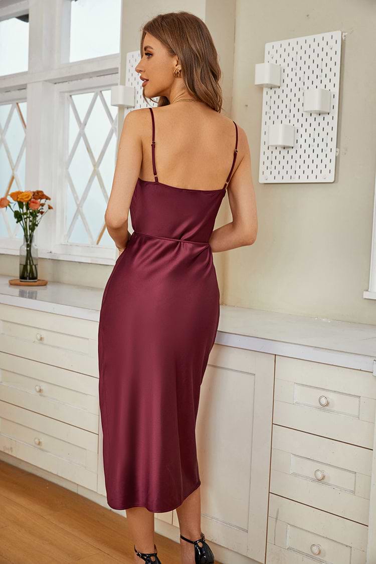 Taille binden Verstellbare Träger Geteiltes Kleid