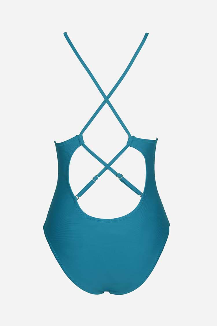 Greta Lace Up One Piece Swimsuit