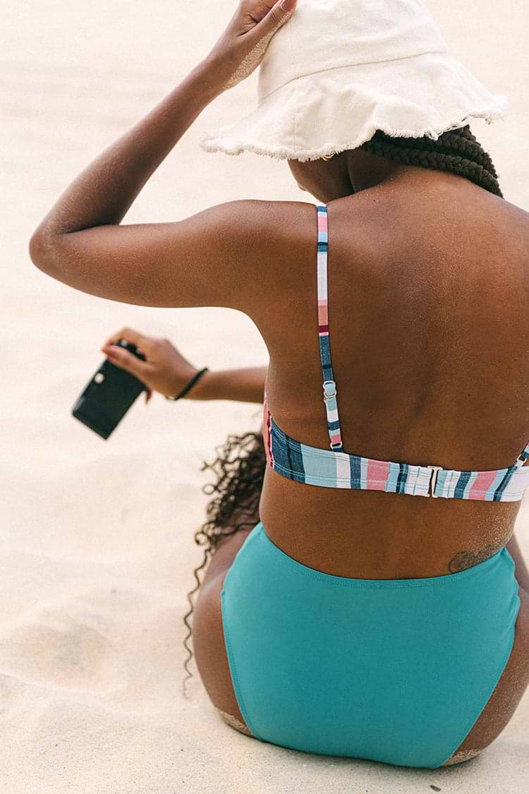 Cupshe Basics Bralette Bikini Set
