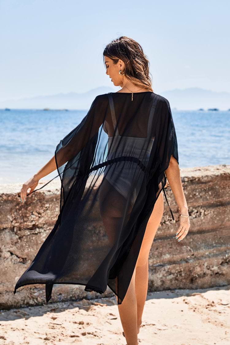 Agatha Dolman Sleeve Embroidery Kimono