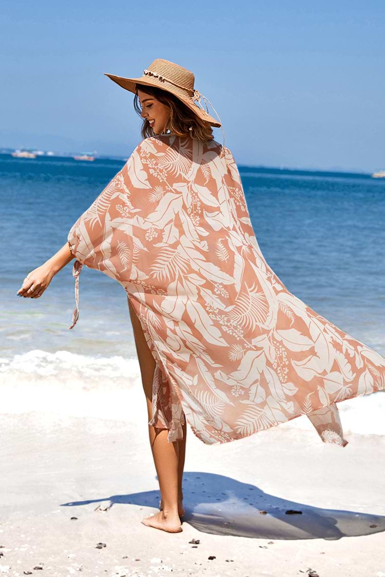 Alethea Dolman Sleeve Open Front Tea Length Kimono