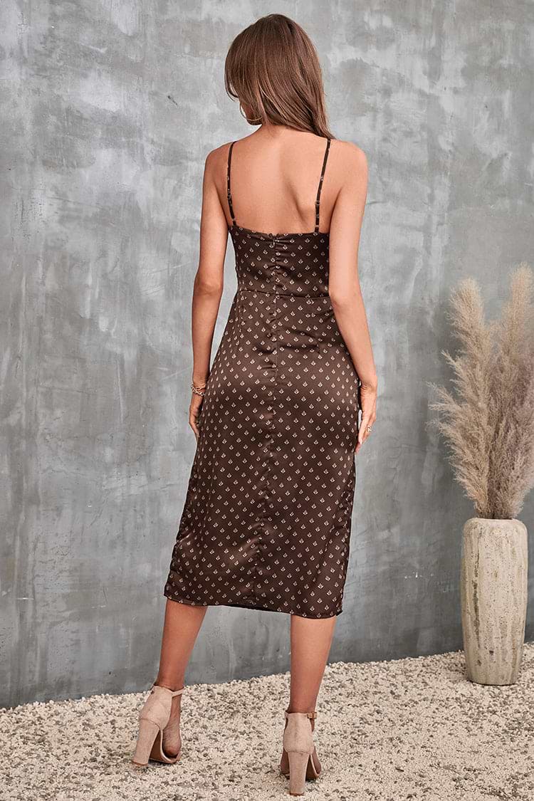 Cut-out Zipper Slip Dress