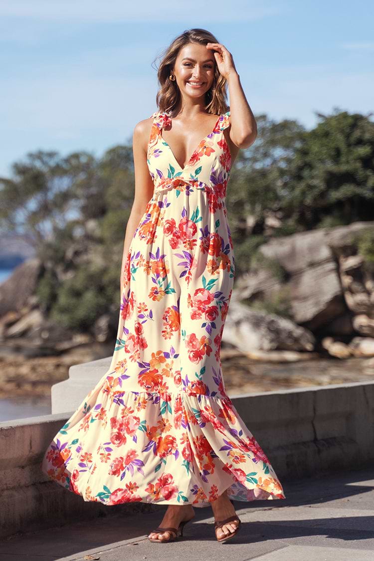 Lilac Dreams Plunge Tie Slip Dress