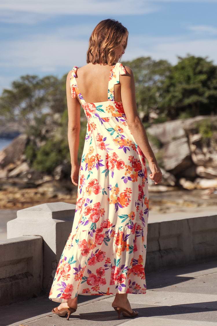 Lilac Dreams Plunge Tie Slip Dress