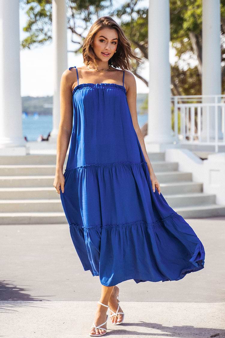 Carolyn Frill Slip Dress