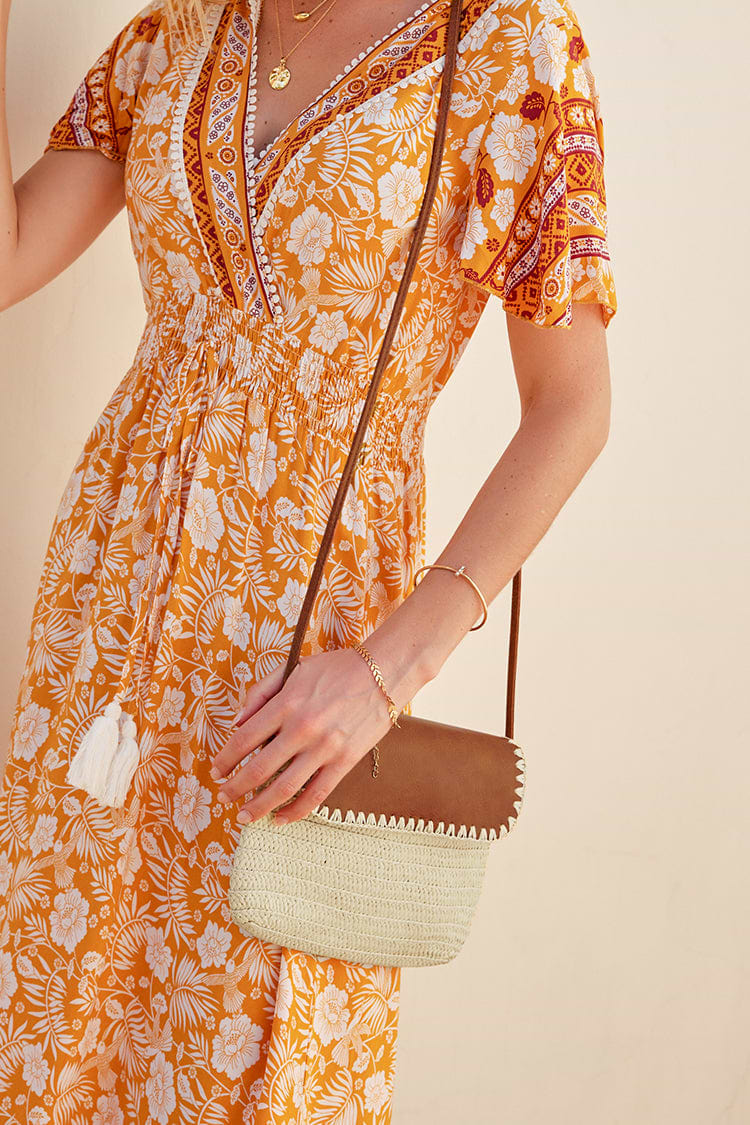 Bova Braided Solid Shoulder Bag