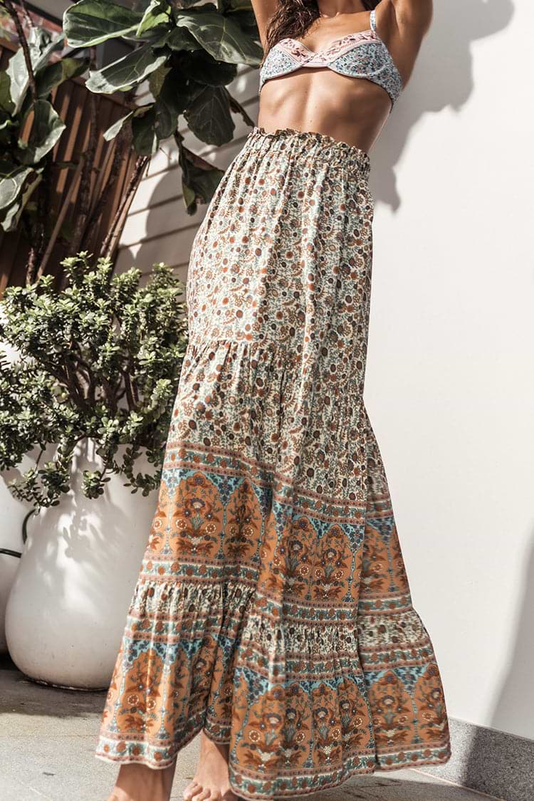 Myra Boho Pattern Maxi Cover Up