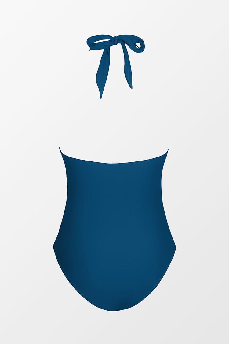 Portofino Escape Twist Front Halter One Piece Swimsuit