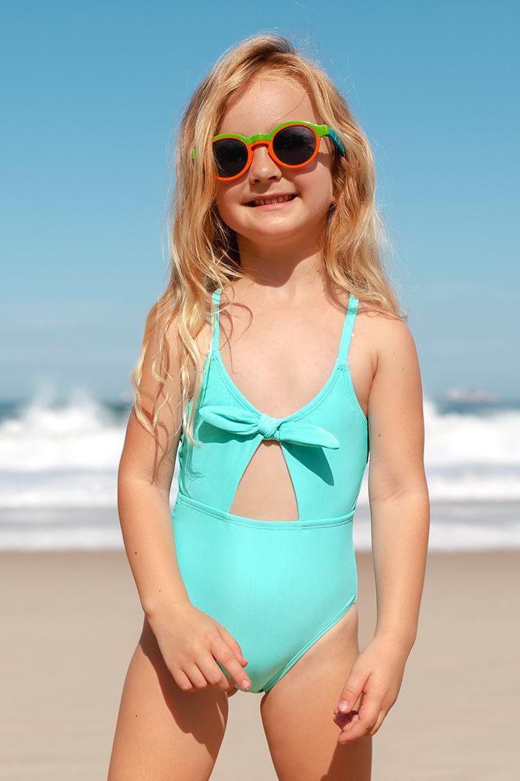 Portofino Escape Bunny Tie Front One Piece Swimsuit For Girls