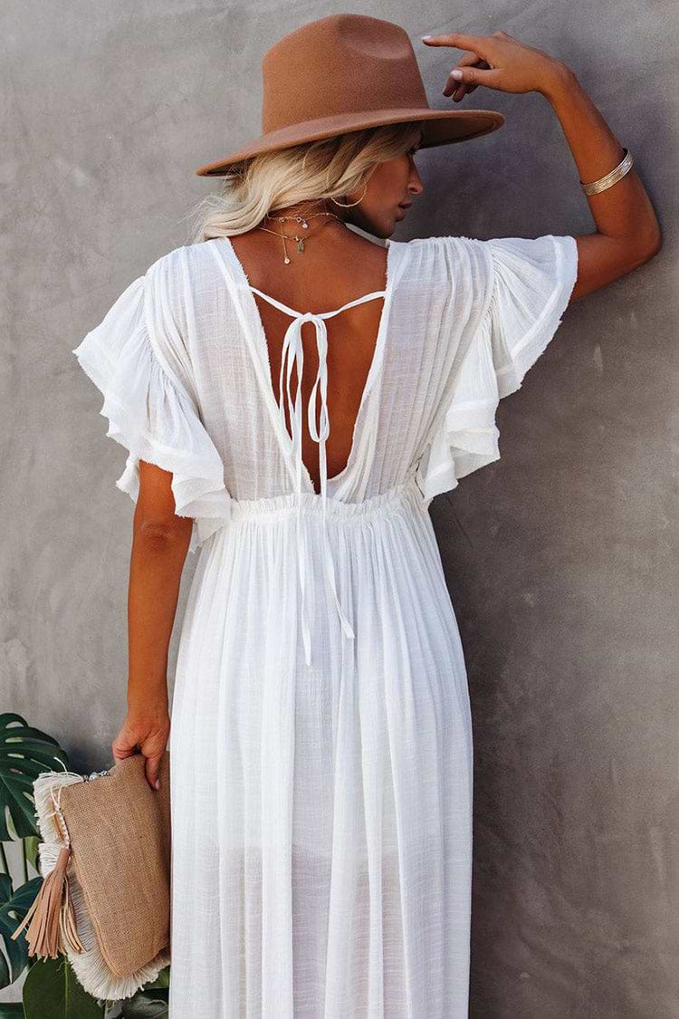 Sawyer Backless Frill A-Shape Cover Up