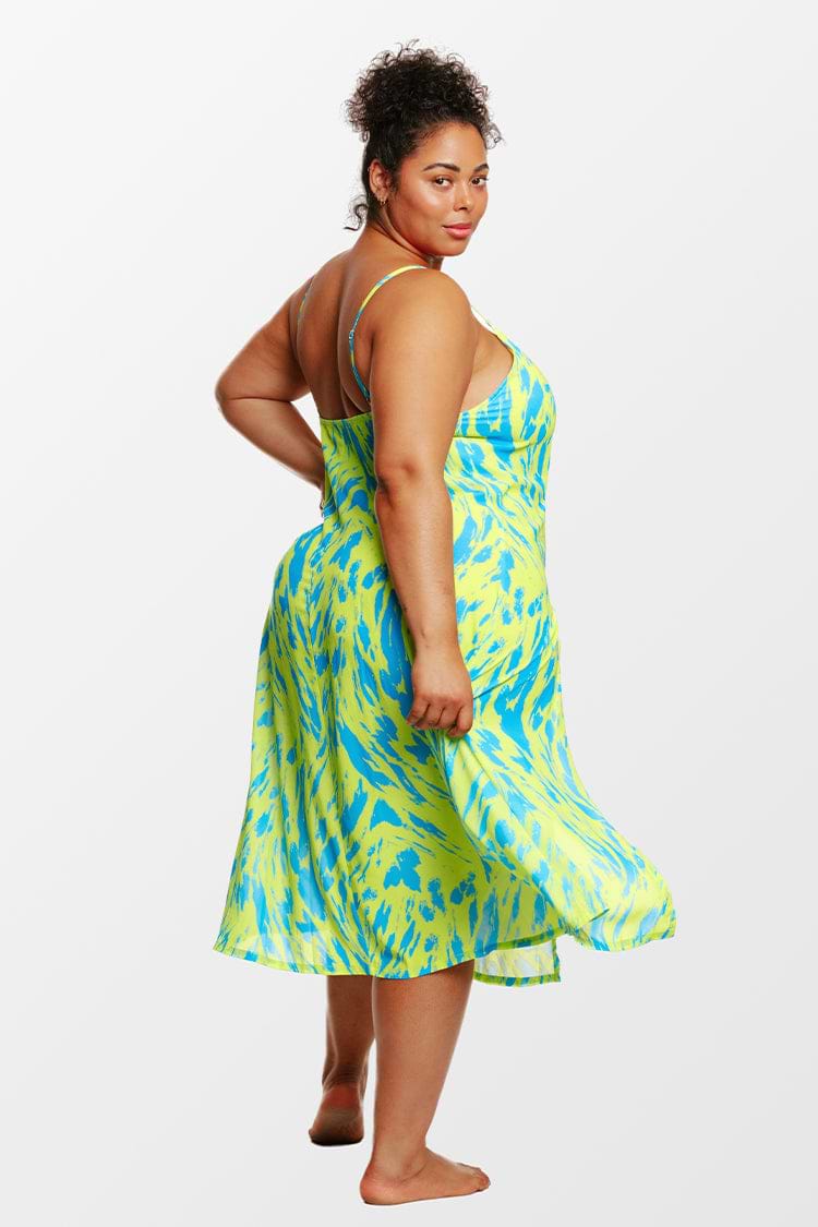 Love Los Angeles Art Walk Animal Plus Size Maxi Dress
