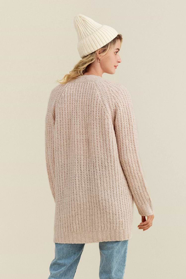 Nectar Pink Front Open Cardigan