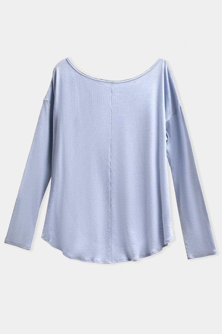 Strawberry Kiss Boat Neck Drop Shoulder Knitwear Top