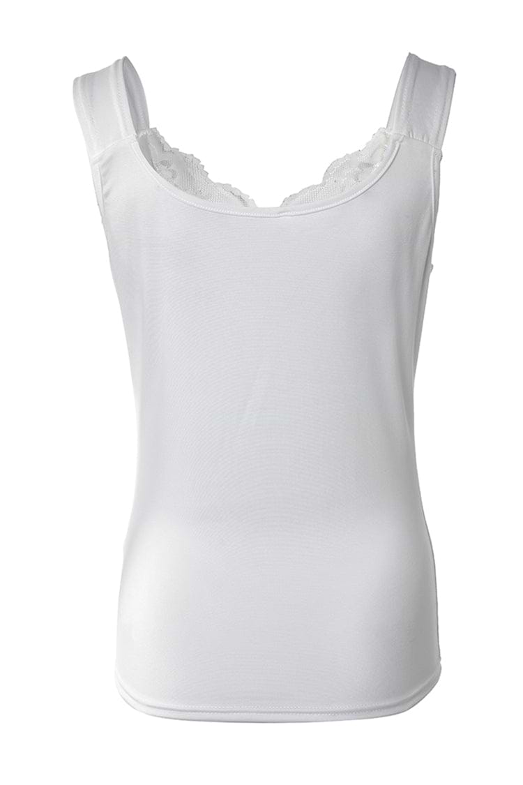 Antonella Contrast Lace Sleeveless Vest Top