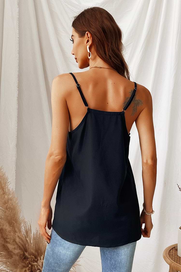 North Star Embroidered Lace V-Neck Cami