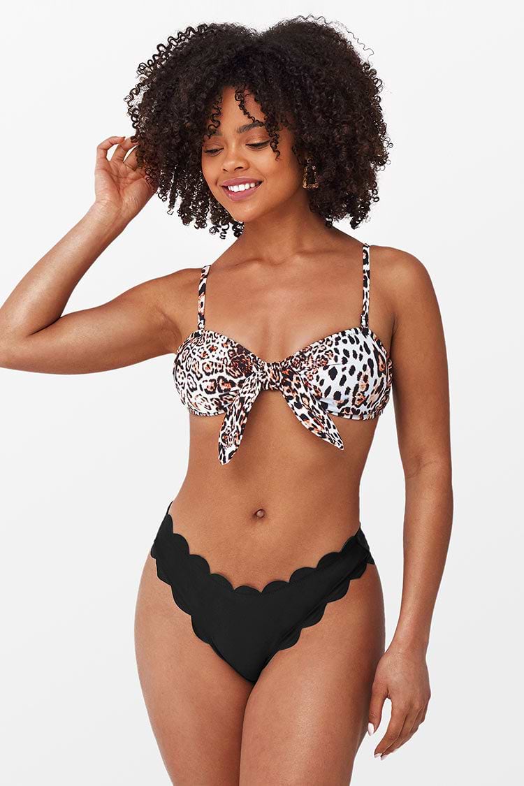 Lara Leopard Bikini Top