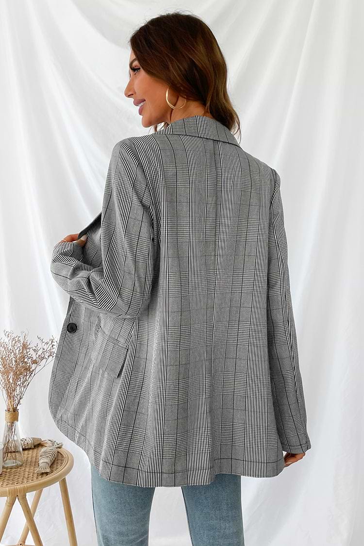 Deep End Glen Plaid Notched Blazer