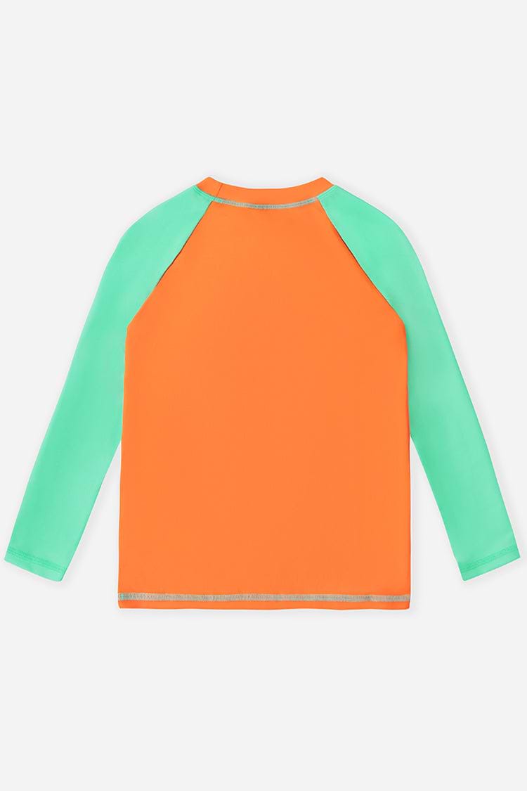 Boys Colorblock Long Sleeve Rashguard Swim Top