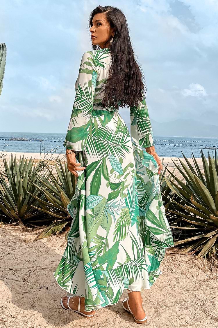 Vestido Cover-up Escote V Frente abierto