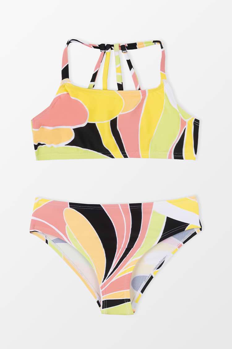 Rückbindung Bralette & Hipster Bikini Set für Mädchen