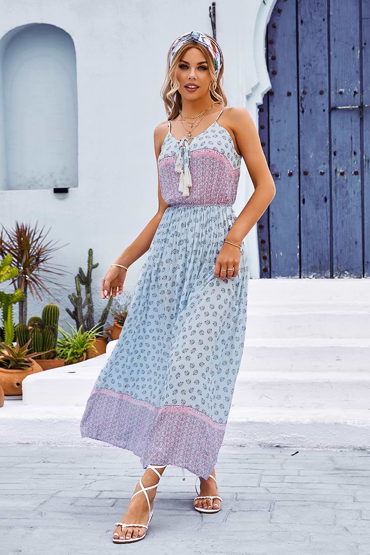 Süßes Rückenfreies Kleid mit V-Ausschnitt zum Binden