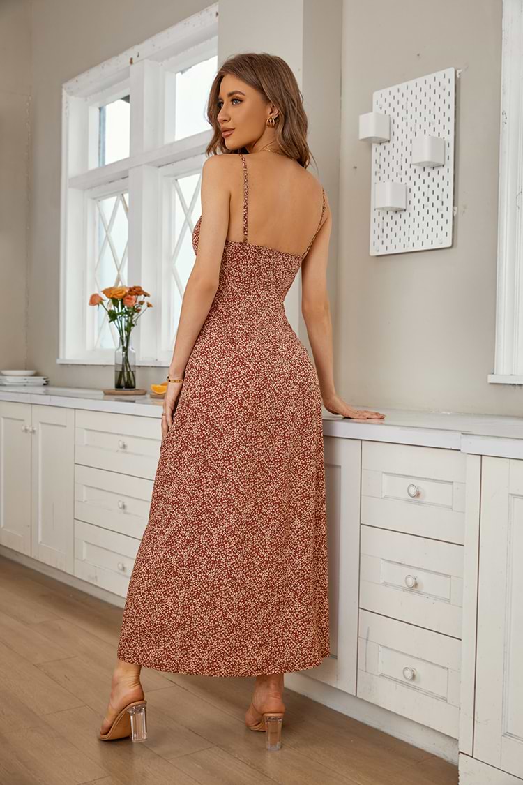 Vestido en forma de A Escote cuadrado Cremallera