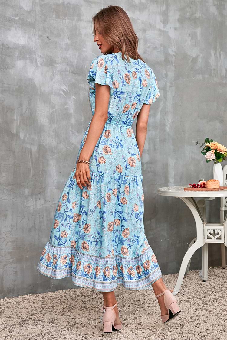 Lucky Bay Vestido en forma de A Cintura elástica