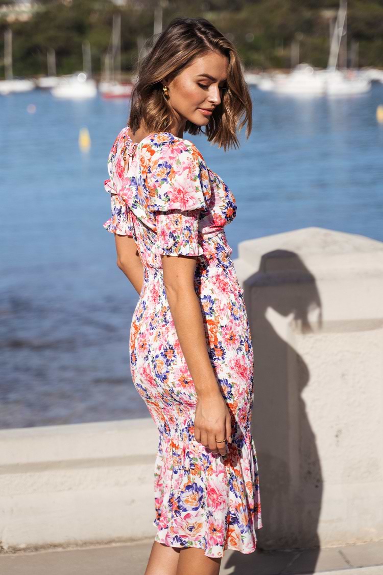 Vestido Pull over Mangas abullonadas