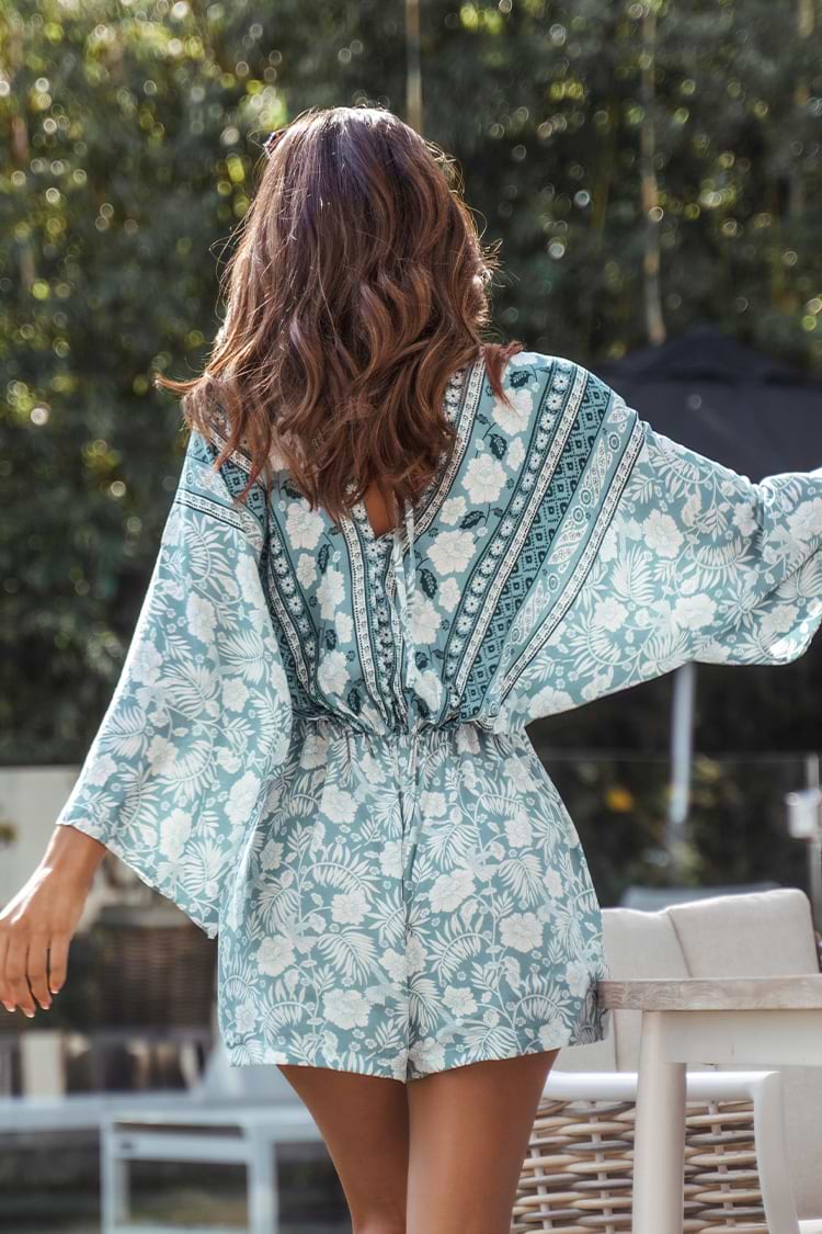 Mono Escote V Espalda abierta Cintura elástica