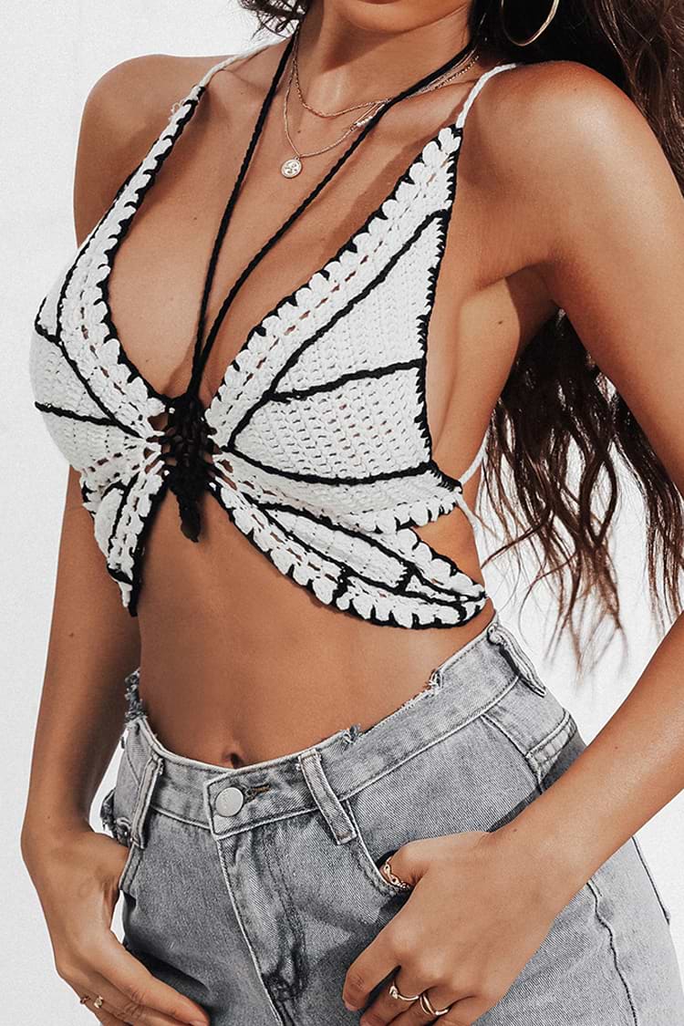 Cover Up Top con lazo en la cintura